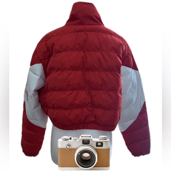 Adidas Cropped Bomber Puffer Jacket - Picture 5 of 11